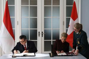 Indonesia- Swiss Tandatangani Perjanjian Mutual Legal Assistance 