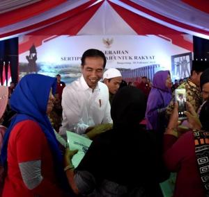 Hindari Sengketa Lahan, Presiden Jokowi : Sertifikat Itu Penting