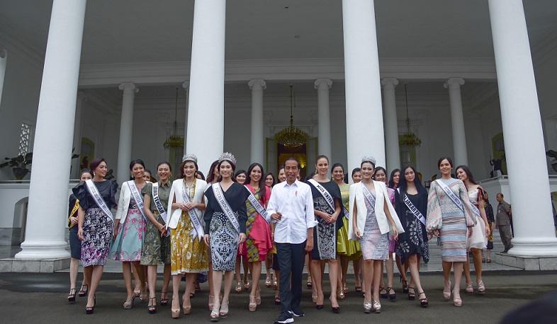 Presiden Jokowi Terima Pemenang dan Finalis Putri Indonesia 2019