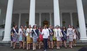 Presiden Jokowi Terima Pemenang dan Finalis Putri Indonesia 2019