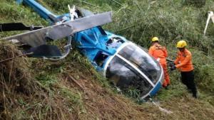 Helikopter Bawa Empat Penumpang Jatuh Di Tasikmalaya