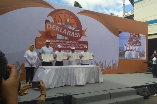 ASN, TNI dan POLRI teken MoU Deklarasi Damai pemilu 2019