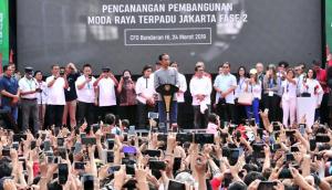 Resmikan MRT, Jokowi: Peradaban Baru Akan Kita Mulai 