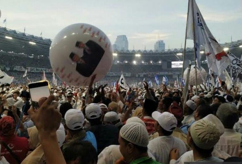 Janji Datangkan 1 Juta Orang, Ternyata Hanya 150 Ribu di Kampanye Prabowo
