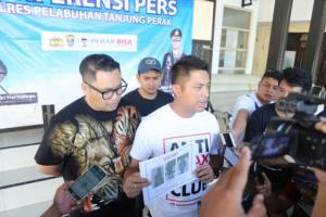Polres Tanjung Perak Amankan Pelaku Pembunuh Wartawan Di Surabaya