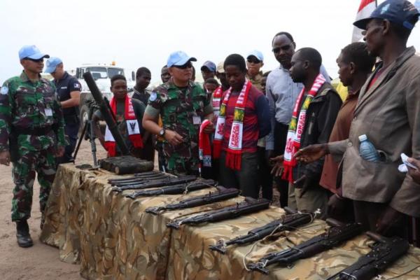 Puluhan Pucuk Senjata Berhasil Diperoleh Dari Ex-Combatan Kabege Kongo