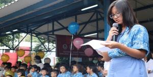 Siswa, Guru dan Orang Tua Sekolah Tunas Indonesia Gelar Aksi Solidaritas untuk Wuhan
