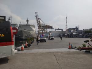 Kolinlamil Bersama Forkompinda Jakarta Utara, Lakukan Penyemprotan di Kawasan Pelabuhan