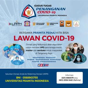 Galang Donasi, Universitas Pramita Indonesia Bentuk Gugus Tugas Penanganan Covid-19