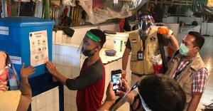 Sukseskan Adapatasi Kebiasaan Baru, Relawan Pendukung Gelar Edukasi Pedagang di Pasar Jakarta Selatan