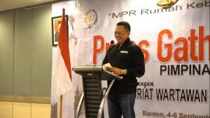 Ketua MPR Ingatkan Pers Harus Jadi Corong Penyebar Semangat Kebangsaan