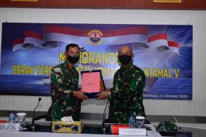 Jelang Sertijab, Komandan Lantamal V Laksanakan Memorandum