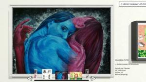 Annabel Menampilkan Lukisan A Rollercoaster Of Emotion