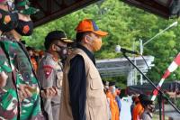 Pjs Gubernur Agus Fatoni Pimpin Apel Kesiapsiagaan Bencana Bersama Forkopimda dan Relawan