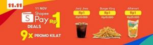 Kampanye ShopeePay Deals Rp1 Lebih Meriah di 11 November