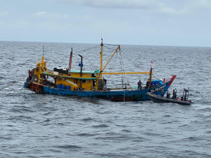 Satgas KKP Tangkap Kapal Ikan Malaysia di Pulau Berhala