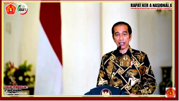 Presiden Joko Widodo Buka Rapat Kerja Nasional X PMKRI Tahun 2020