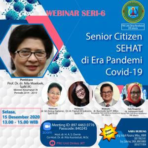 PWJ Dinkes DKI Jakarta Gelar Webinar "Senior Citizen Sehat di Era Pandemi Covid-19"
