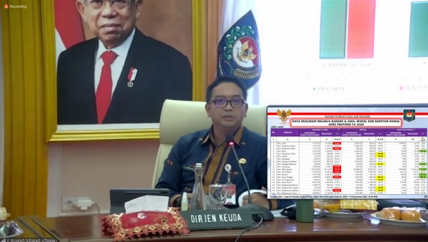 Kemendagri Minta TAPD Segera Evaluasi Realisasi APBD Di Bawah 75% 