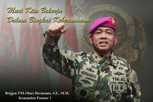 Brigadir Jenderal TNI (Mar) Hermanto Sang Komamdan Anyar Prajurit Pasmar 1