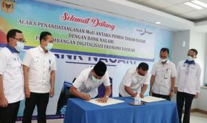 Bupati Tanah Datar Lakukan Kerjasama dengan Bank Nagari Sumatera Barat