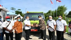 PTPN IV Serahkan Dump Truck ke Pemerintah Kabupaten Batu Bara