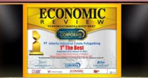 Ukir Prestasi di Awal 2021, PT JIEP Raih Penghargaan dalam Ajang Indonesia GCG Award