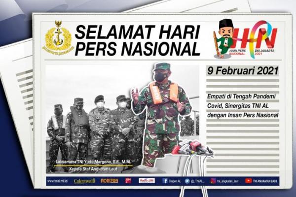 Empati di Tengah Pandemi Covid, Sinergitas TNI AL dengan Insan Pers Nasional