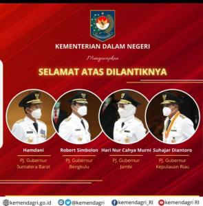 Selamat! Mantan Rektor IPDN Suhajar Diantoro Dilantik Jadi Penjabat Gubernur Kepri