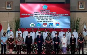 Pangdam XIII/Merdeka Hadiri Pelantikan Walikota dan Wakil Walikota Serta Bupati dan Wakil Bupati