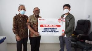Program "SiCepat Peduli 7th Bersatu Untuk Mudah" Serahkan Donasi bagi Korban Gempa Mamuju