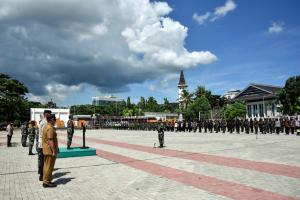 Personel Gabungan TNI-Polri Siap Amankan Presiden di Maluku