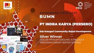Indra Karya Raih Penghargaan Kategori Community Based Development di Ajang PR Indonesia Awards 2021