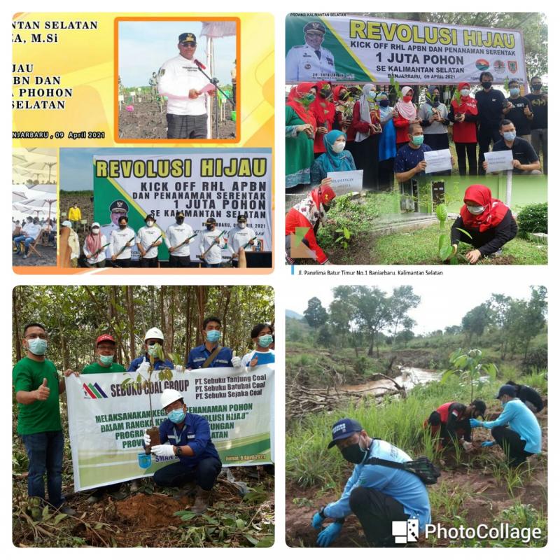 Penanaman Serentak 1 Juta Pohon di Provinsi Kalimantan Selatan