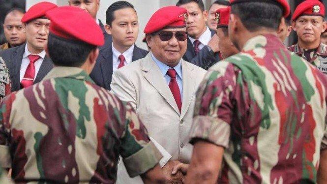 Menhan Prabowo Dikabarkan Bentuk Pasukan Khusus Jaga Kementerian