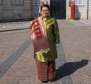 Dubes Dewi Savitri Wahab Serahkan Kredensial kepada Ratu Margrethe II di Kopenhagen