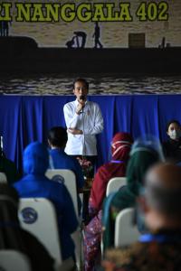 Presiden Berjanji Bangun Tempat Tinggal Keluarga KRI Nanggala 402