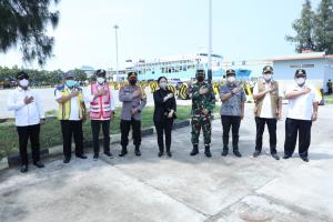 Panglima TNI Bersama Kapolri dan Ketua DPR RI Tinjau Lokasi Penyekatan Mudik 2021