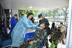 TNI AL Laksanakan Swab Antigen Pasca Libur Idul Fitri