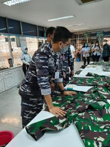 TNI AL Laksanakan Pengawasan dan Supervisi Produksi Pakaian Dinas