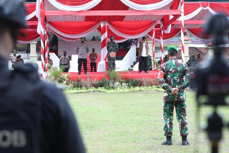 Panglima TNI Pimpin Apel Gabungan Satgas Penanganan Covid-19 di Bangkalan