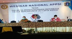APPSI Gelar Webinar Nasional Bertema "Prospek Perekonomian Indonesia Pasca Berlakunya UU Cipta Kerja"