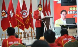 Rapimnas Soksi Pertegas Dukungan untuk Airlangga Hartarto Sebagai Capres Golkar 2024