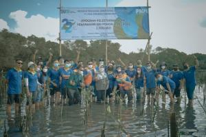 PNM Bali Lakukan Penanaman Mangrove Sebagai Upaya Lestarikan Ekosistem Laut