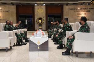 Kasal Terima Pelaporan Korps Kenkat 8 Pati TNI AL