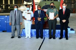 Perkuat Hubungan RI-PNGDF, Perdana Menteri Papua Nugini Hadiri Penyerahan Bantuan dari Indonesia