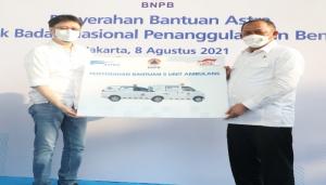 BNPB Terima Bantuan Lima Unit Ambulans dari Grup Astra