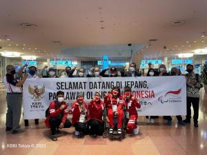KBRI Tokyo Sambut Kloter Terakhir Kontingen Indonesia untuk Paralimpiade Tokyo