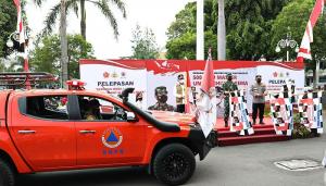 Perkuat Protokol Kesehatan, Ganip Warsito Lepas Mobil Masker di Malang