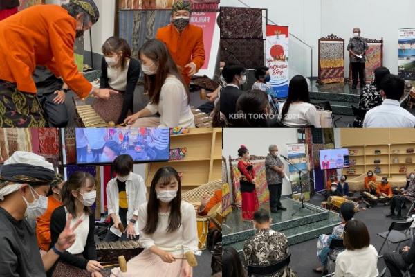 Top! Mahasiswa Universitas Keio Jepang Minati Belajar Degung & Tari Jaipong di Acara "Indonesia Day" di Tokyo
